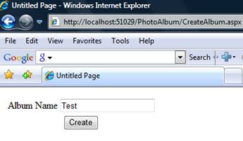 Photo Album - CodeDigest.Com,CreateAlbum.aspx